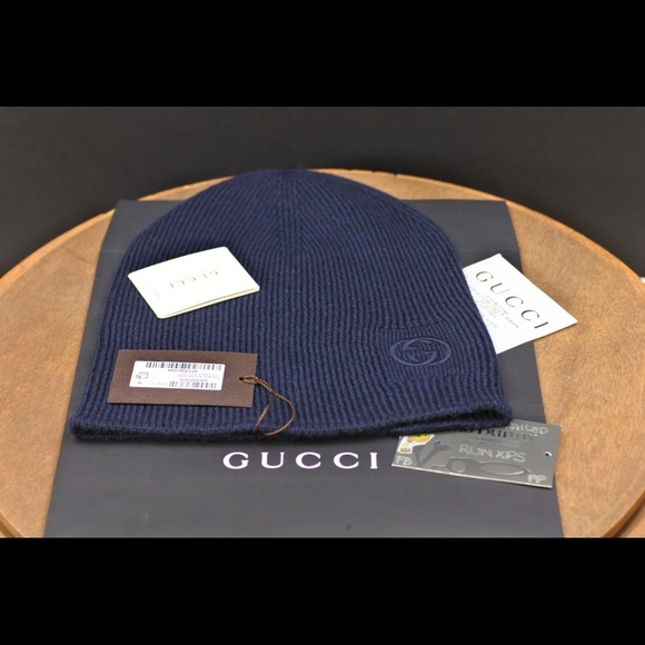 ⛔️ SOLD ⛔️ Gucci Wool Blue GG Beanie - Picture 4 of 4